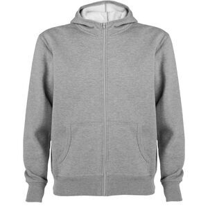 Roly Unisex Adult Montblanc Full Zip Hoodie / Gray Marl
